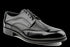 Patent and Anillin Leather Blend Formal Derby Shoes for Men